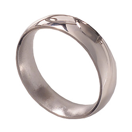 6mm Titanium Band Domed