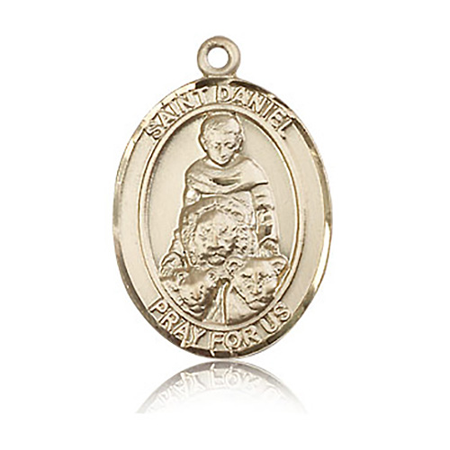 14kt Yellow Gold 1in St Daniel Medal