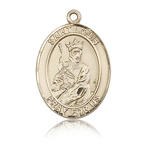 14kt Yellow Gold 1in St Louis Medal