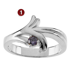 Family Vines Sterling Silver Mother's Ring