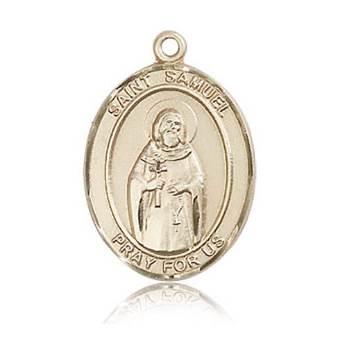 14kt Yellow Gold 1in St Samuel Medal