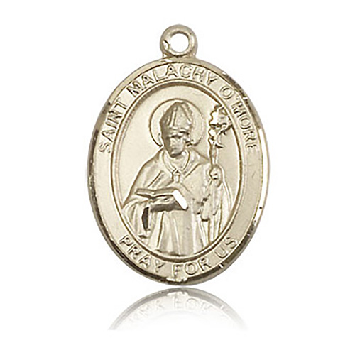14kt Yellow Gold 1in St Malachy O'More Medal