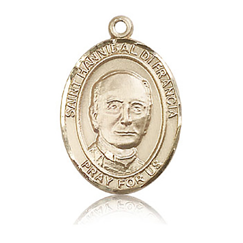 14kt Yellow Gold 1in St Hannibal Medal