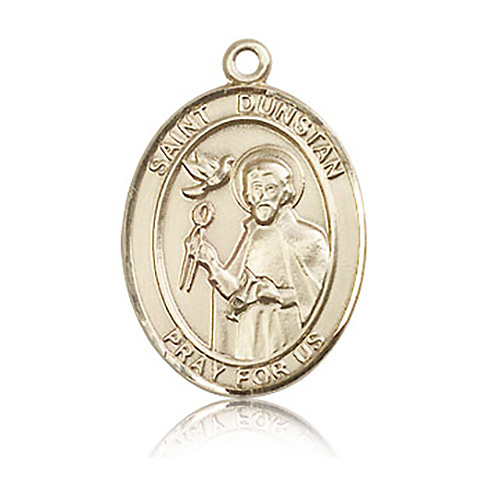 14kt Yellow Gold 1in St Dunstan Medal