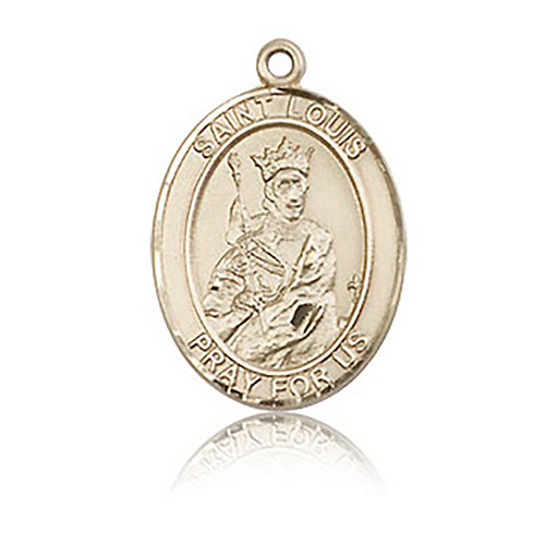 14kt Yellow Gold 3/4in St Louis Medal