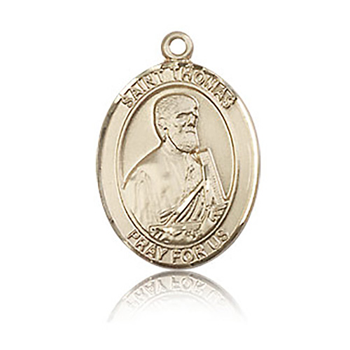 14kt Yellow Gold 3/4in St Thomas the Apostle Medal