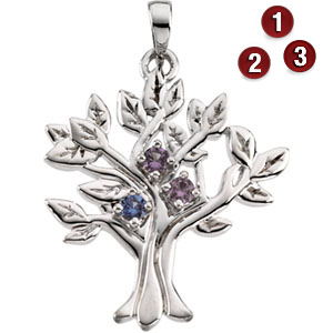 Family Branches Pendant - Sterling Silver