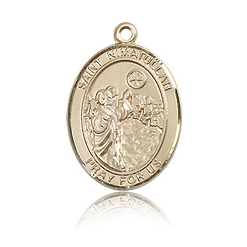 14kt Yellow Gold 3/4in St Nimatullah Medal