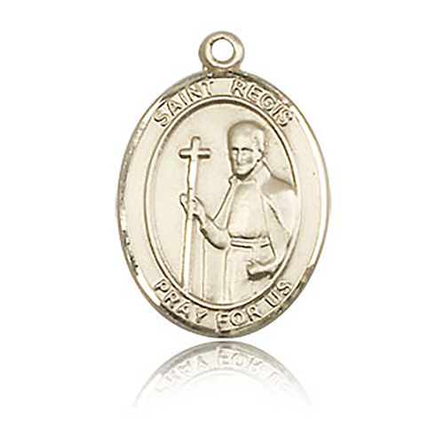 14kt Yellow Gold 3/4in St Regis Medal