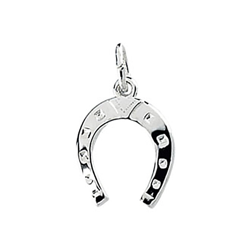 1/2in Horseshoe Charm - Sterling Silver