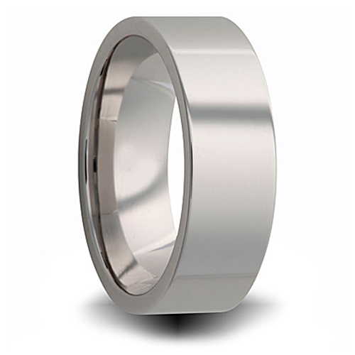 Titanium 8mm Pipe Cut Ring
