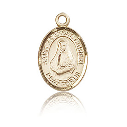 14kt Yellow Gold 1/2in St Frances Cabrini Charm
