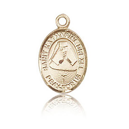 14kt Yellow Gold 1/2in St Katharine Drexel Charm