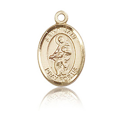 14kt Yellow Gold 1/2in St Jane Charm