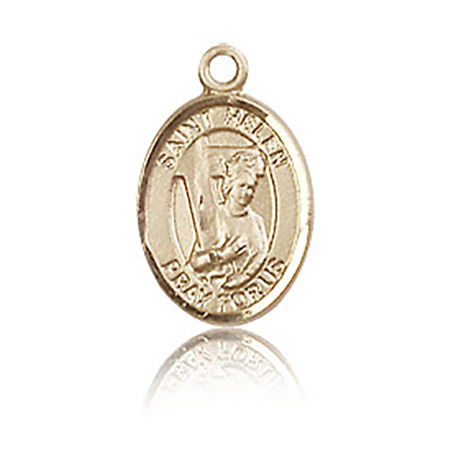 14kt Yellow Gold 1/2in St Helen Charm