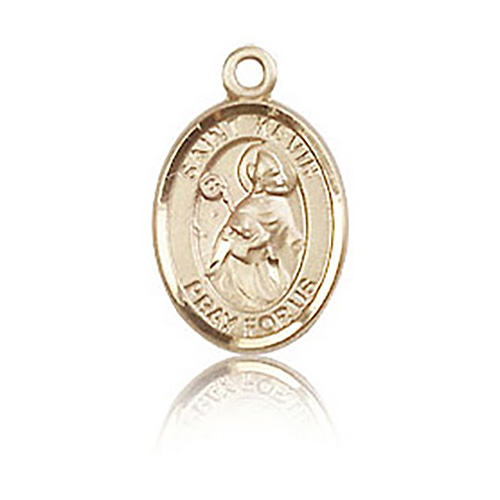 14kt Yellow Gold 1/2in St Kevin Charm