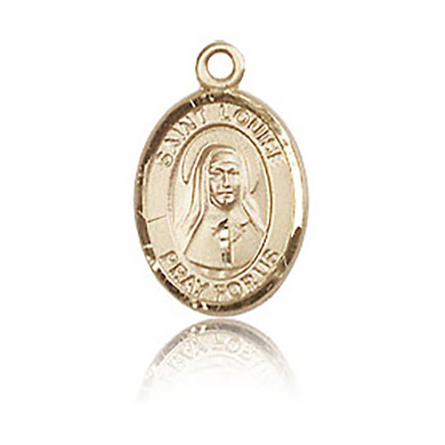 14kt Yellow Gold 1/2in St Louise de Marillac Charm