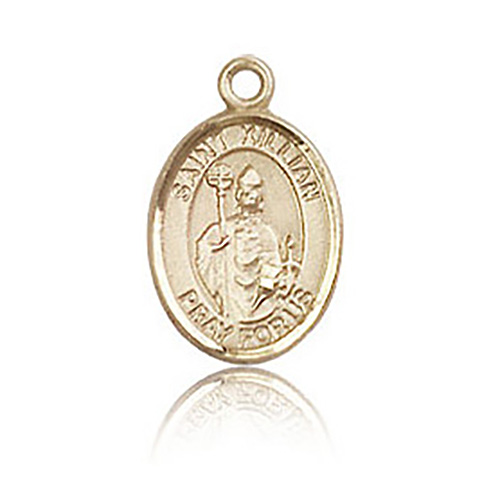 14kt Yellow Gold 1/2in St Kilian Charm