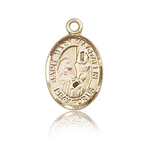 14kt Yellow Gold 1/2in St Mary Magdalene Charm
