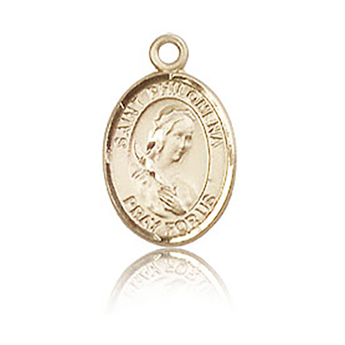 14kt Yellow Gold 1/2in St Philomena Charm