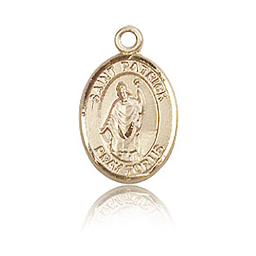 14kt Yellow Gold 1/2in St Patrick Charm