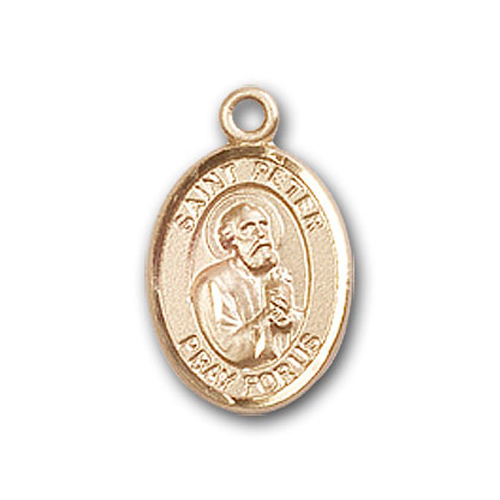 14kt Yellow Gold 1/2in St Peter Charm