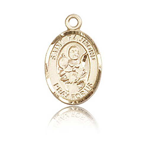 14kt Yellow Gold 1/2in St Raymond Charm