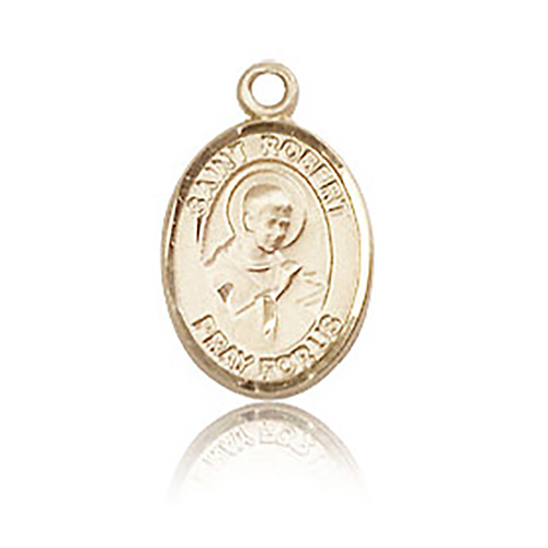 14kt Yellow Gold 1/2in St Robert Bellarmine Charm