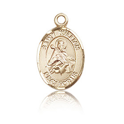 14kt Yellow Gold 1/2in St William Charm