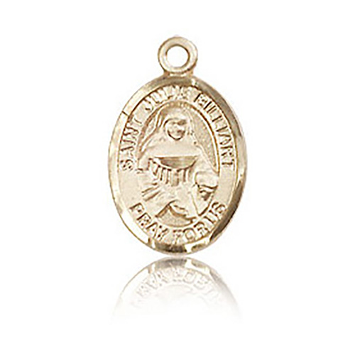 14kt Yellow Gold 1/2in St Julie Billiart Charm