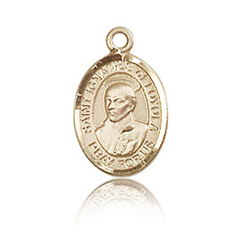 14kt Yellow Gold 1/2in St Ignatius Medal