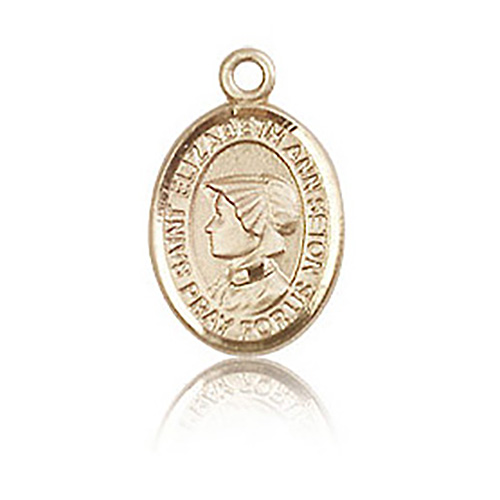 14kt Yellow Gold 1/2in St Elizabeth Charm