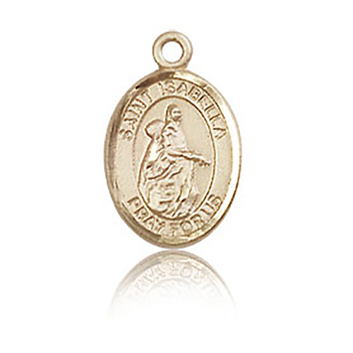14kt Yellow Gold 1/2in St Isabella Charm