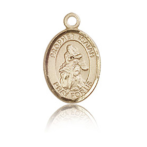 14kt Yellow Gold 1/2in St Isaiah Charm