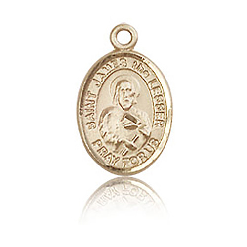 14kt Yellow Gold 1/2in St James the Lesser Charm