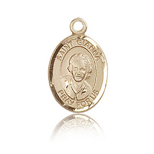 14kt Yellow Gold 1/2in St Gianna Charm
