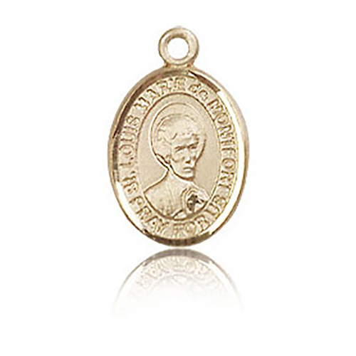 14kt Yellow Gold 1/2in St Louis de Montfort Charm