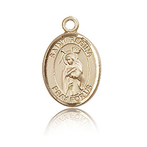 14kt Yellow Gold 1/2in St Regina Charm