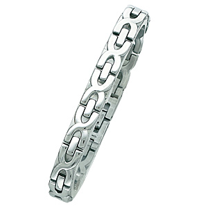 Stainless Steel Bracelet with X Links