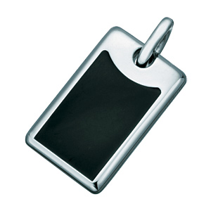 Titanium Pendant with Rubber Accent