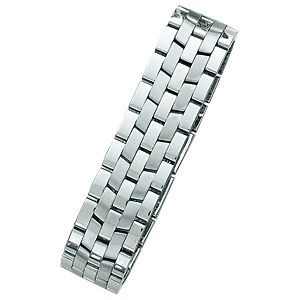 Men's Stainless Steel Wide Link Bracelet