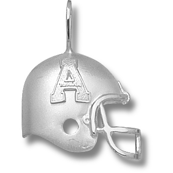 Sterling Silver 3/4in Appalachian State Helmet Pendant