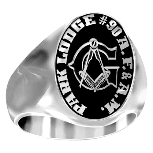 Artisan G Compass Square Masonic Ring Siladium