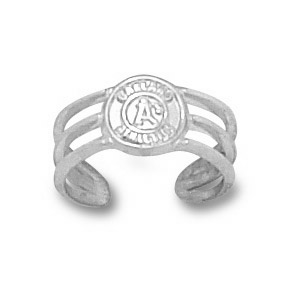 Oakland Athletics 1/2in Sterling Silver Toe Ring