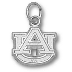 Auburn Tigers 3/8in Sterling Silver AU Pendant
