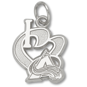 Sterling Silver 1/2in I Love the Avalanche Pendant