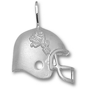 Arizona State Football Helmet Pendant 3/4in Sterling Silver