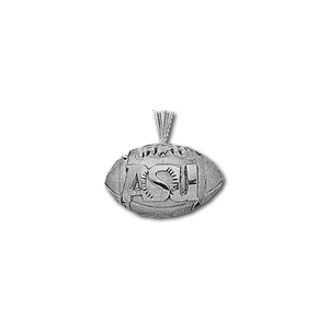 Arizona State 1/2in Sterling Silver Football Pendant