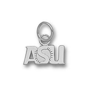 Sterling Silver 1/4in Arizona State Sunburst Charm