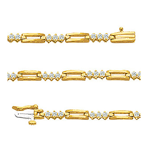 0.90 CT. TW Diamond Bracelet G-H / SI2-SI3